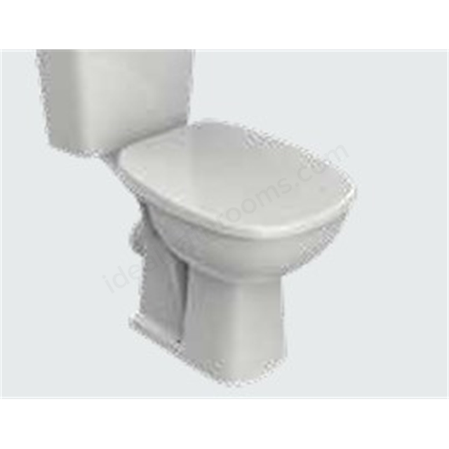 Twyford Alcona Soft Closing Square Toilet Seat - White