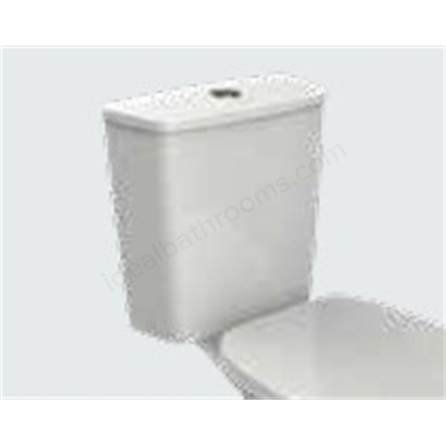 Twyford Alcona Exposed Close-coupled Dual Flush Cistern - White