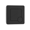 Swan 70mm x 70mm Square Dual Flushplate - Black