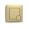 Swan 70mm x 70mm Square Dual Flushplate - Brushed Brass