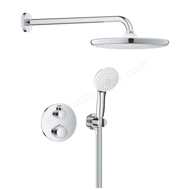 Grohe Grohtherm Concealed shower system with Tempesta 250