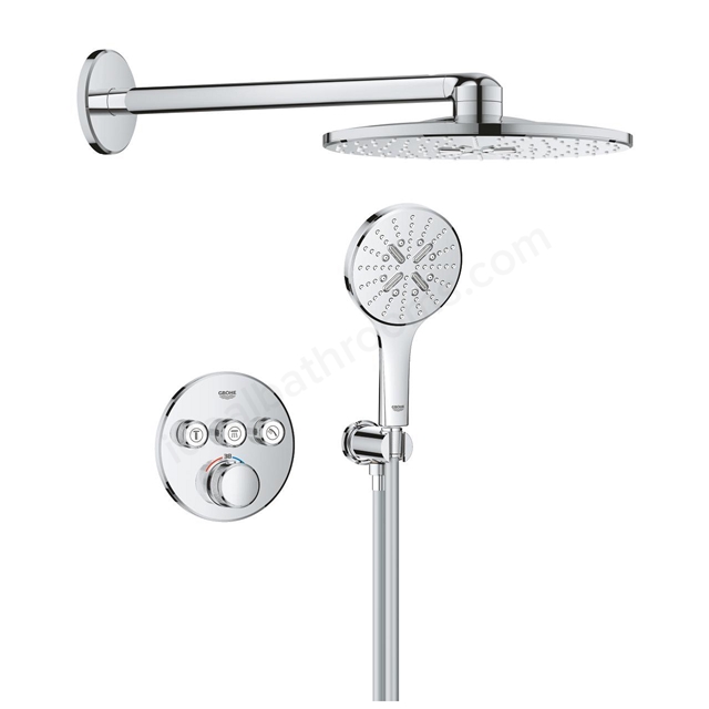 Grohe Grohtherm SmartControl Concealed shower system with Rainshower SmartActive 310