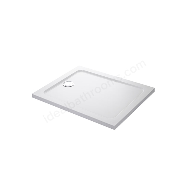 Mira FLIGHT LOW Rectangular Shower Tray; Flat Top; 1500x700mm; White