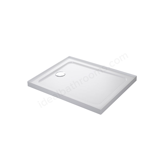 Mira FLIGHT SAFE Rectangular Shower Tray; 4 Upstands; 1200x800mm; White