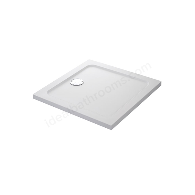 Mira FLIGHT SAFE Square Shower Tray; Flat Top; 800x800mm; White