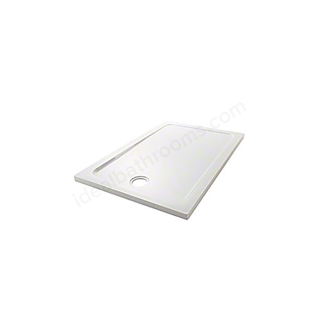 Mira FLIGHT SAFE Rectangular Shower Tray; 4 Upstands; 900x760mm; White