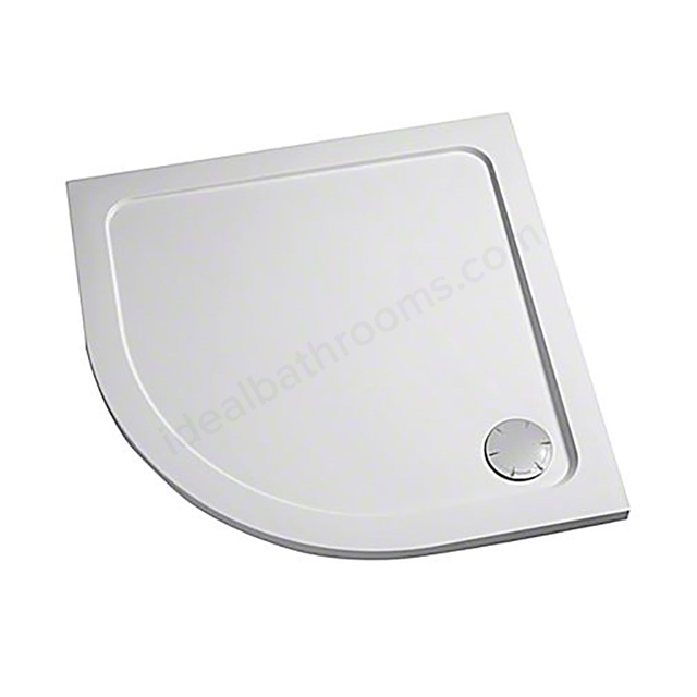 Mira FLIGHT SAFE Quadrant Shower Tray; Flat Top; 1000x1000mm; White