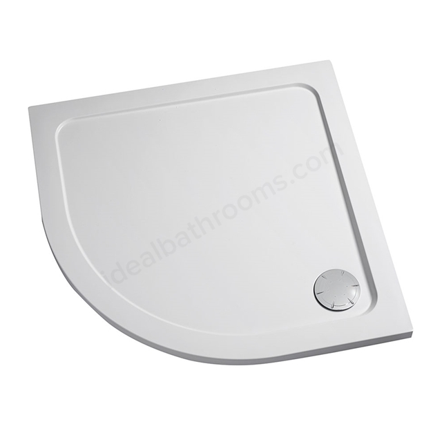 Mira FLIGHT SAFE Quadrant Shower Tray; Flat Top; 900x900mm; White