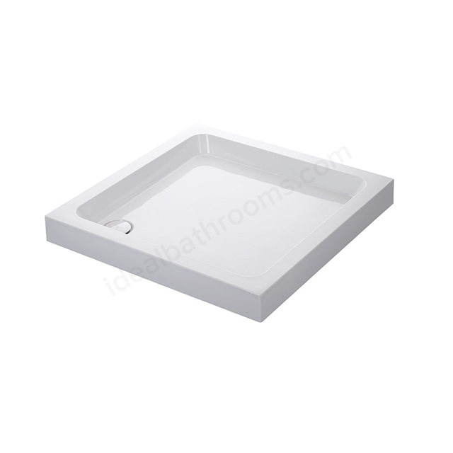 Mira FLIGHT Square Shower Tray; Flat Top; 800x800mm; White