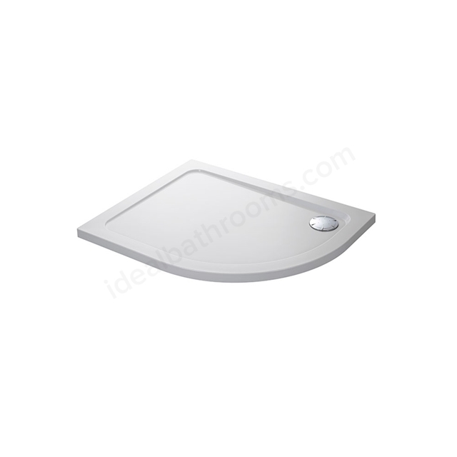 Mira FLIGHT LOW Offset Quadrant Shower Tray; Left Handed; Flat Top; 1000x800mm; White