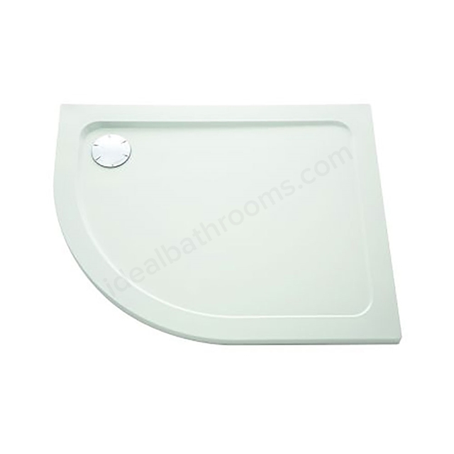 Mira FLIGHT LOW Offset Quadrant Shower Tray; Right Handed; Flat Top; 1200x900mm; White