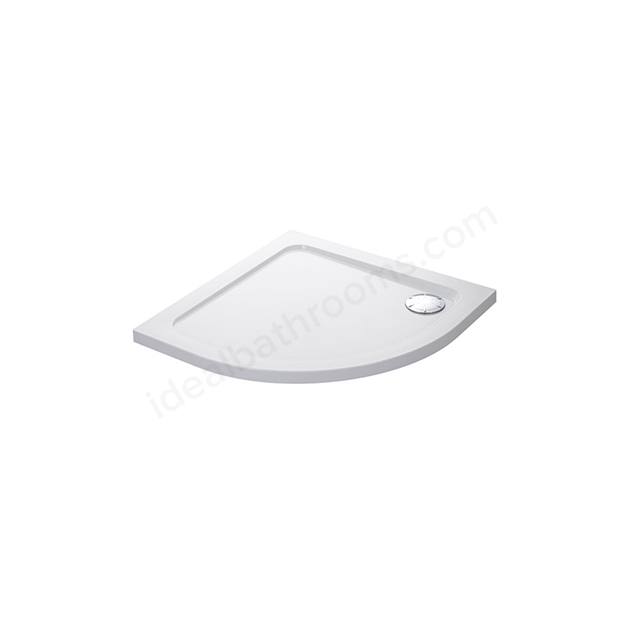 Mira FLIGHT LOW Quadrant Shower Tray; Flat Top; 800x800mm; White