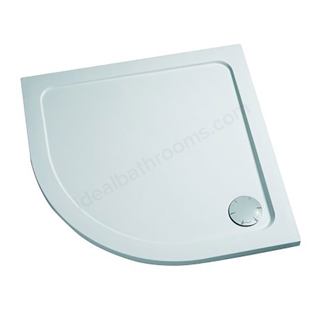 Mira FLIGHT LOW Quadrant Shower Tray; Flat Top; 900x900mm; White