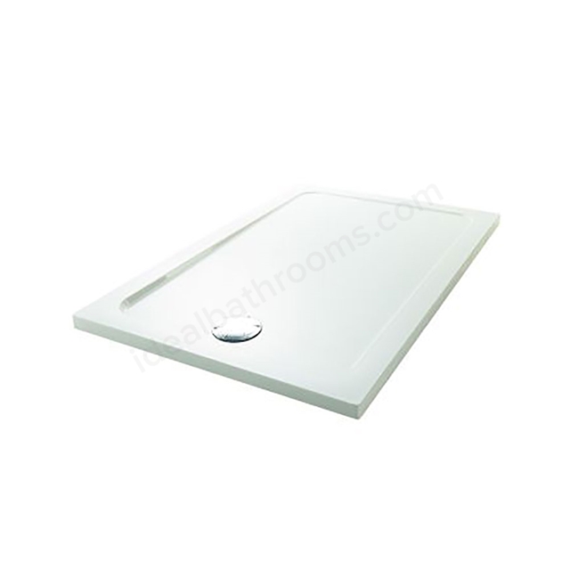 Mira FLIGHT LOW Rectangular Shower Tray; Flat Top; 900x760mm; White