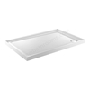 Just Trays FUSION Rectangular Shower Tray; 1400x800mm; 4 Upstands; White