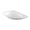 Just Trays FUSION Offset Quadrant Shower Tray; Right Handed; 1200x800mm; Anti-Slip; Flat Top; White