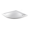 Just Trays FUSION Quadrant Shower Tray; 800x800mm; Flat Top; White