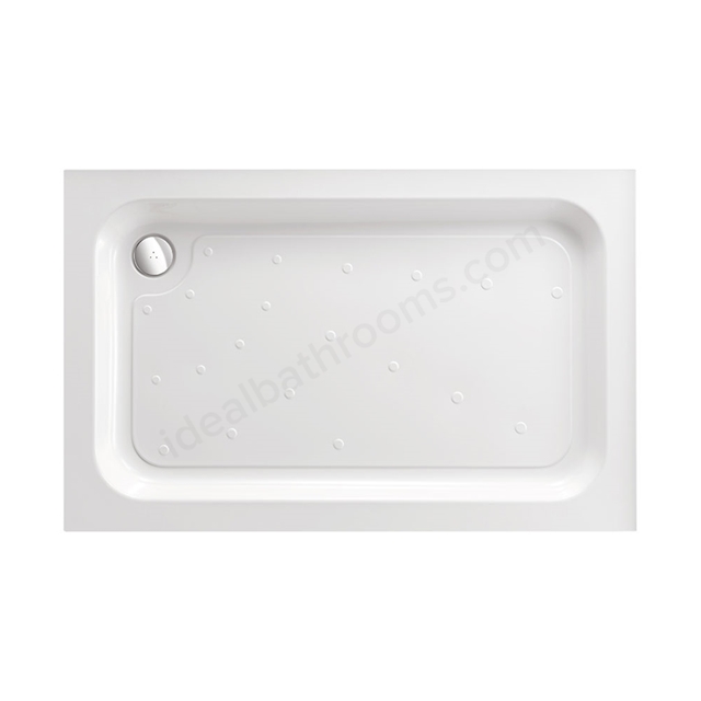 Just Trays MERLIN Rectangular Shower Tray; 1000x700mm; Flat Top; White