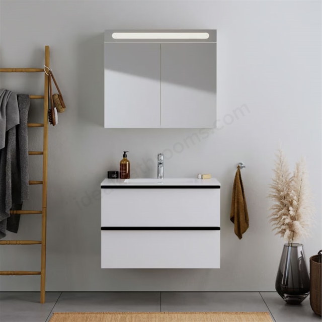 Duravit DuraPoint 850mm x 630mm Wall-Mounted Console Vanity Unit - White Matt