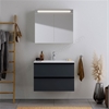 Duravit DuraPoint 850mm x 630mm Wall-Mounted Console Vanity Unit - Graphite Matt