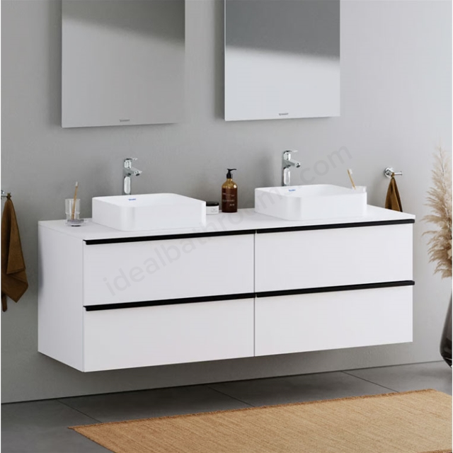 Duravit DuraPoint 1600mm x 570mm Wall-Mounted Console Vanity Unit - White Matt