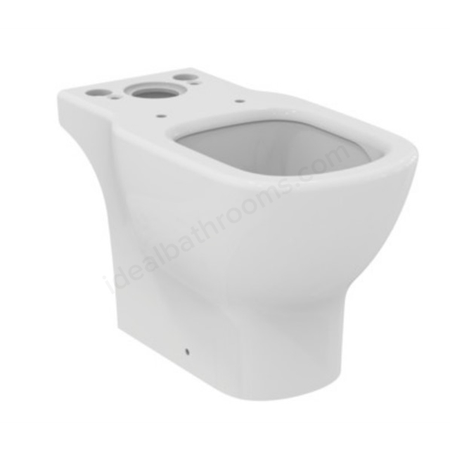 Ideal Standard Tesi Close Coupled Open Back Floor Standing WC Pan - White