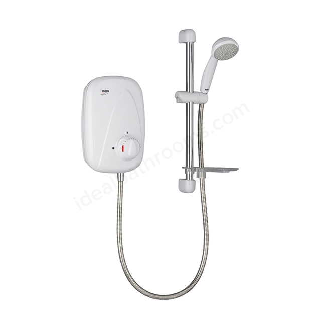 Mira VIGOUR Electric Power Shower; Manual; White/Chrome