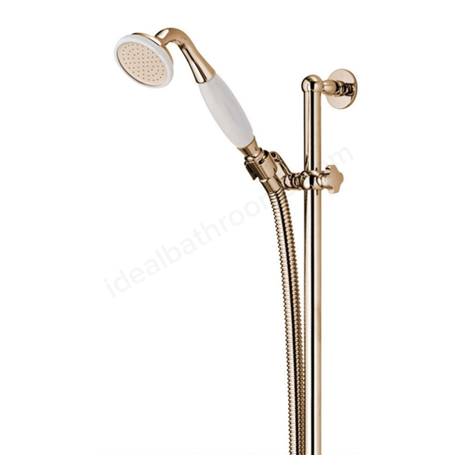 Aqualisa AQUATIQUE Shower Kit; Adjustable Height; for Exposed Valve; Gold