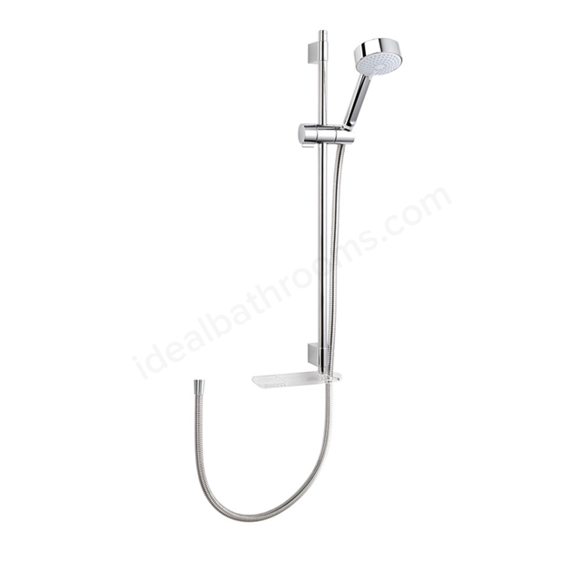 Mira BEAT Shower Rail Kit; White/Chrome