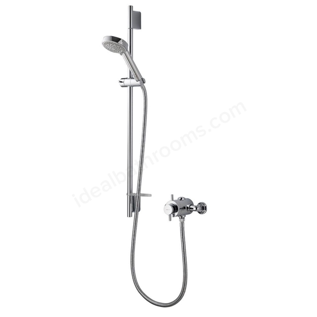 Aqualisa Aspire DL exposed mixer shower with adjustable head