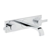 Grohe ALLURE 3 Tap Hole; Basin Mixer Tap; 1/2 Inch S-Size; Wall Mounted; Trim Set Only; Chrome