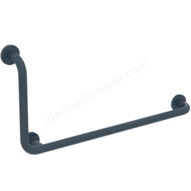 Armitage Shanks Contour 21 900 x 400mm Angled Shower Grab Rail - Right Hand - Charcoal