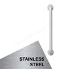 Armitage Shanks Contour 21 30cm Staright Grab Rail, Stainless Steel