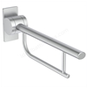 Armitage Shanks Contour 21 65cm Hinged Support Rail, Stainless Steel