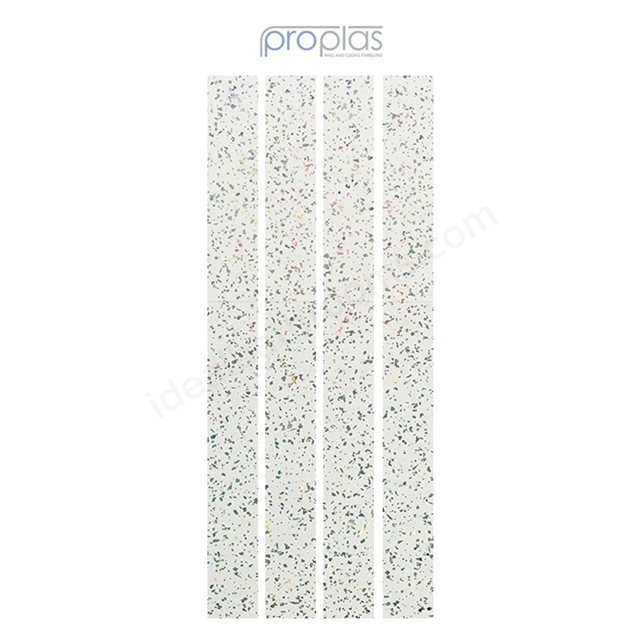 Proplas White Sparkle High Gloss Tongue & Groove Wall or Ceiling Panel; 250mm Wide (4 Pack)